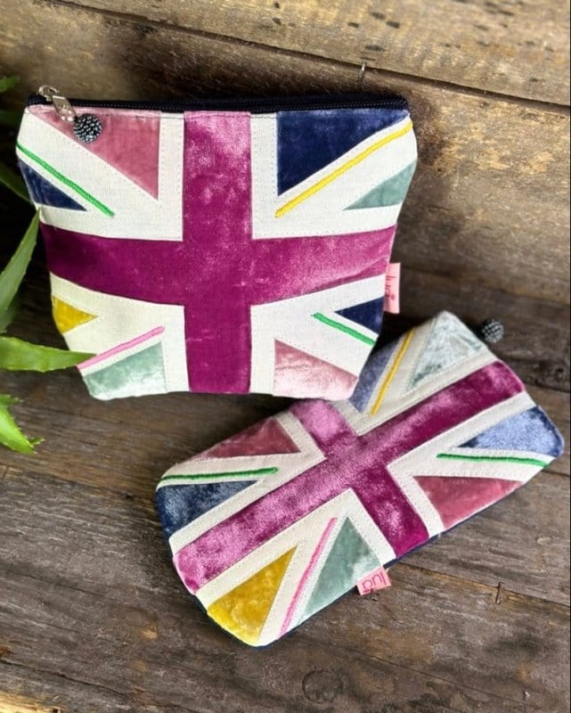 Make up bag Velvet Glasses Pouch UnionJack