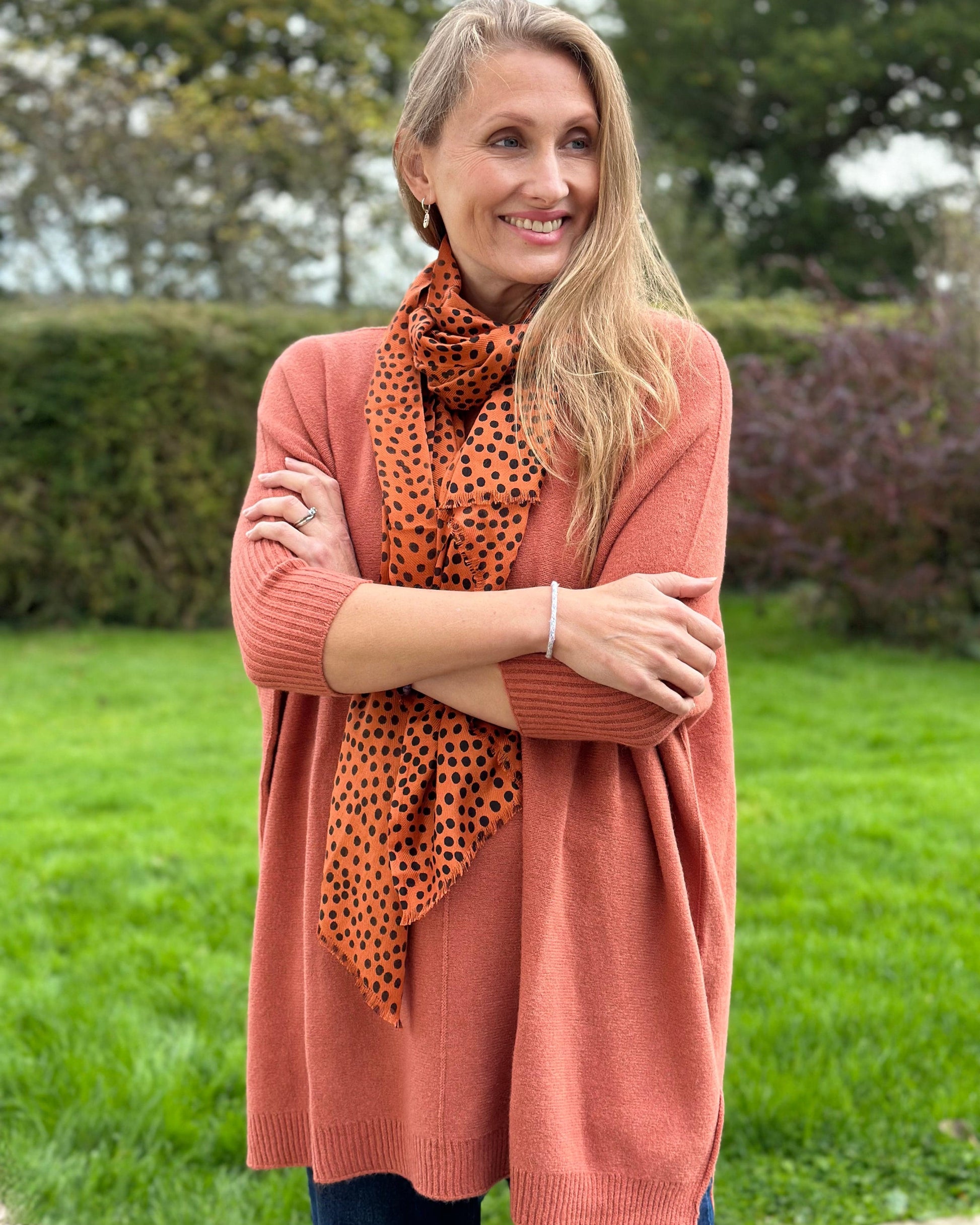 scarf Sienna Polka Dot Bamboo Viscose Scarf