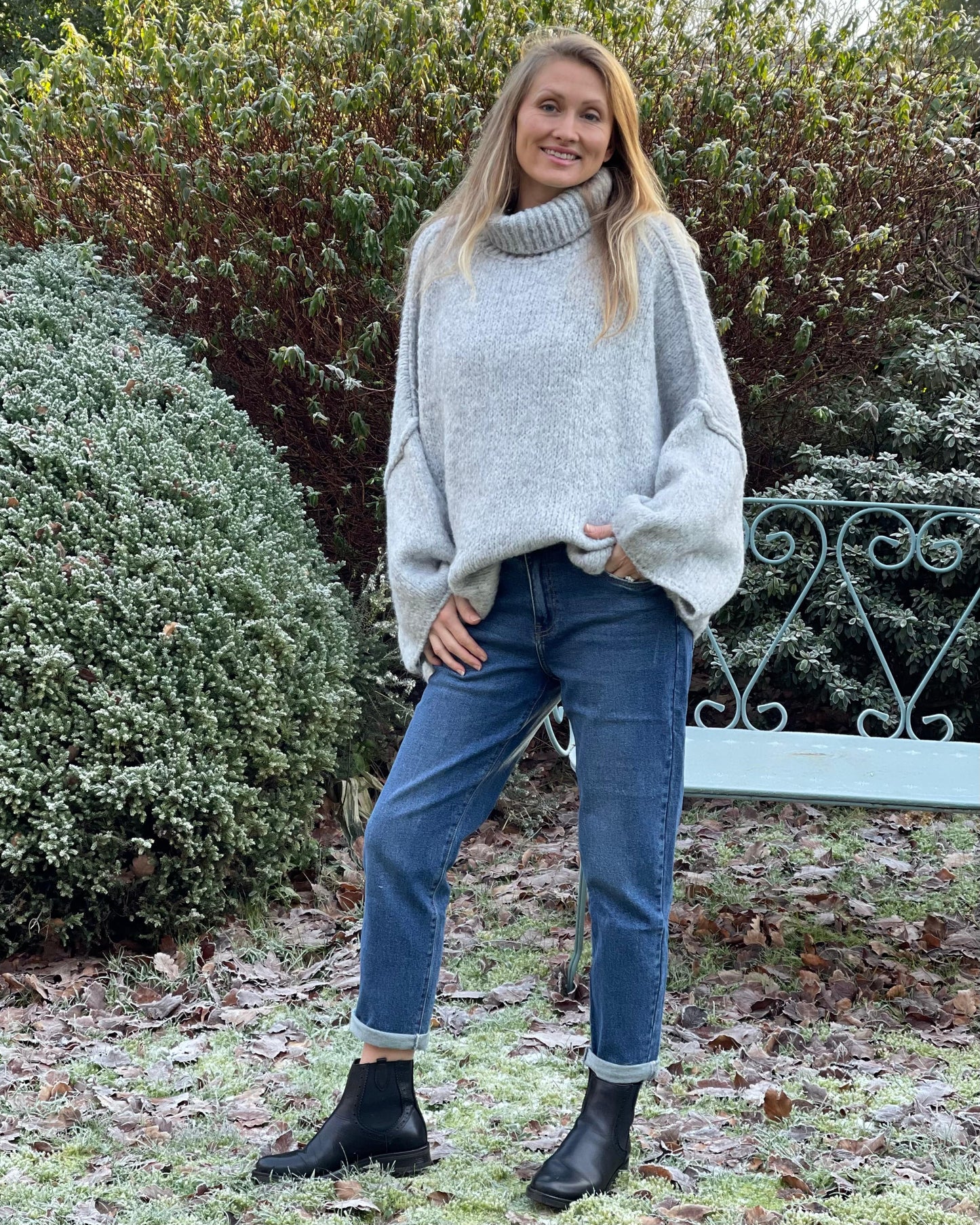 clothing 'Boyfriend Style' Blue Jeans - Sized