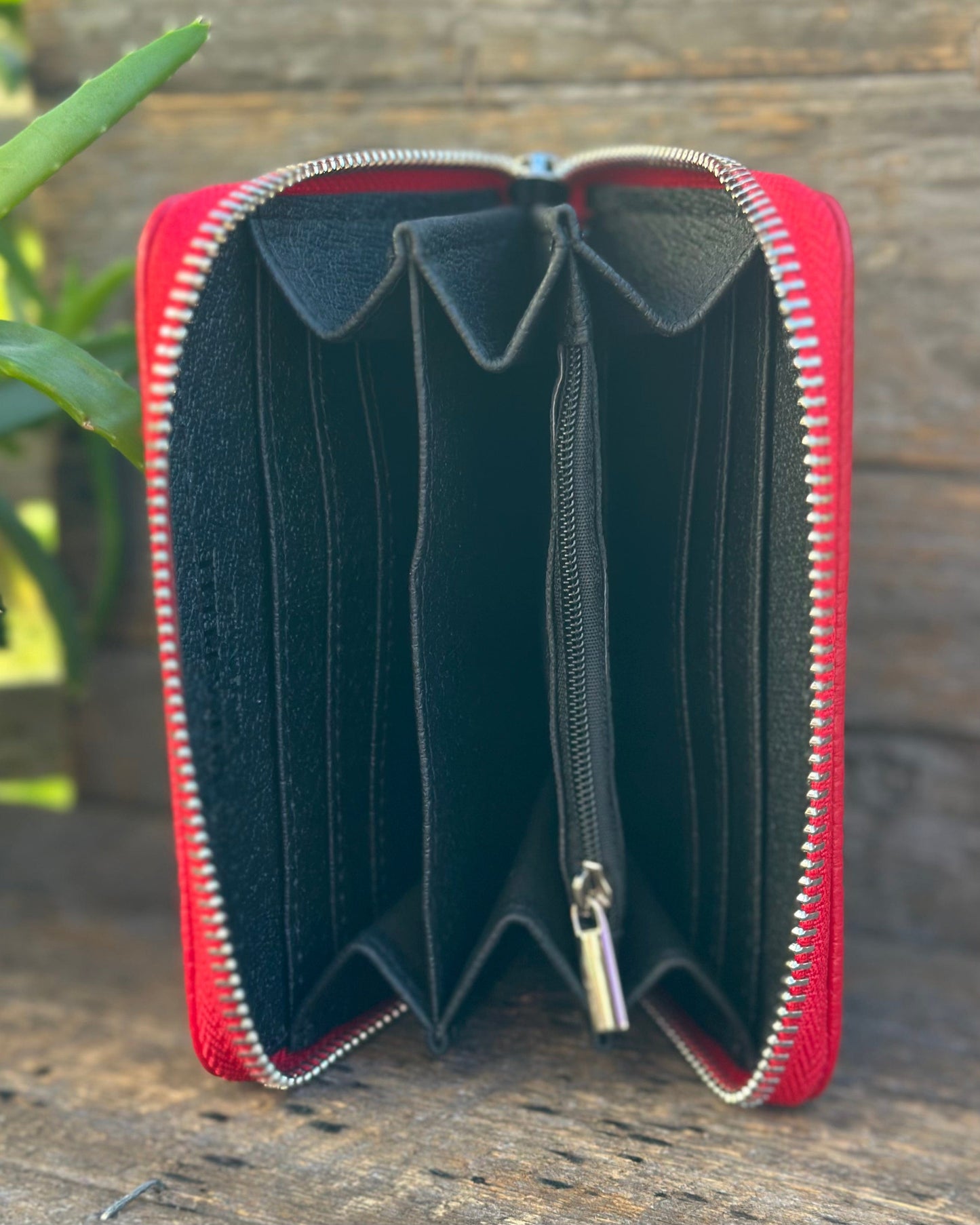 purses Leather Purse/Card Holder - Red