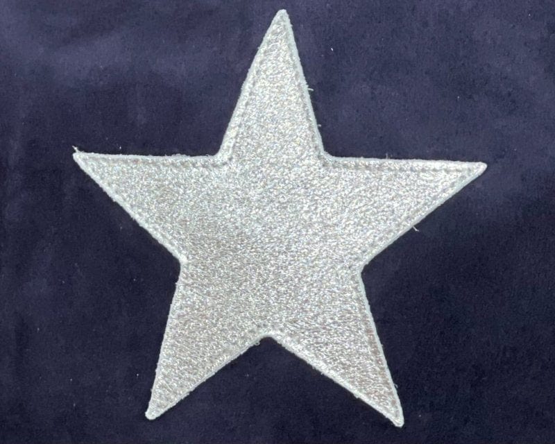 suede bag Leather And Suede Star Tote Bag - Navy