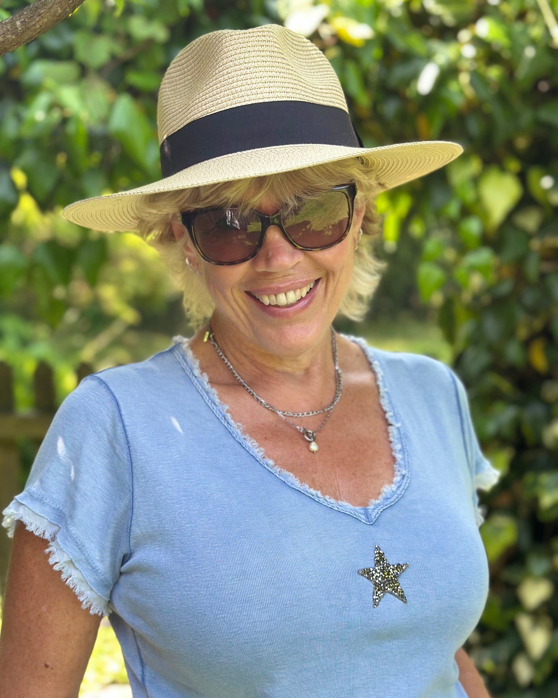 accessory Folding Travel Sun Hat - Natural