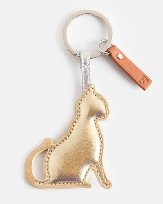 accessory Gold Cat Keyring