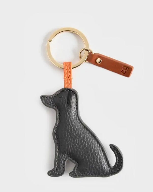 accessory Labrador Dog Keyring - Charcoal