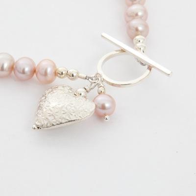 accessory Pink Pearl Bracelet
