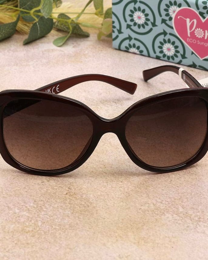 Sunglasses Burgundy Large Frame LavenderLime accessory