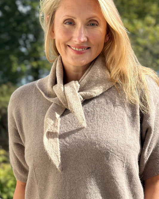 accessory Super Soft Triangle Scarf - Mink