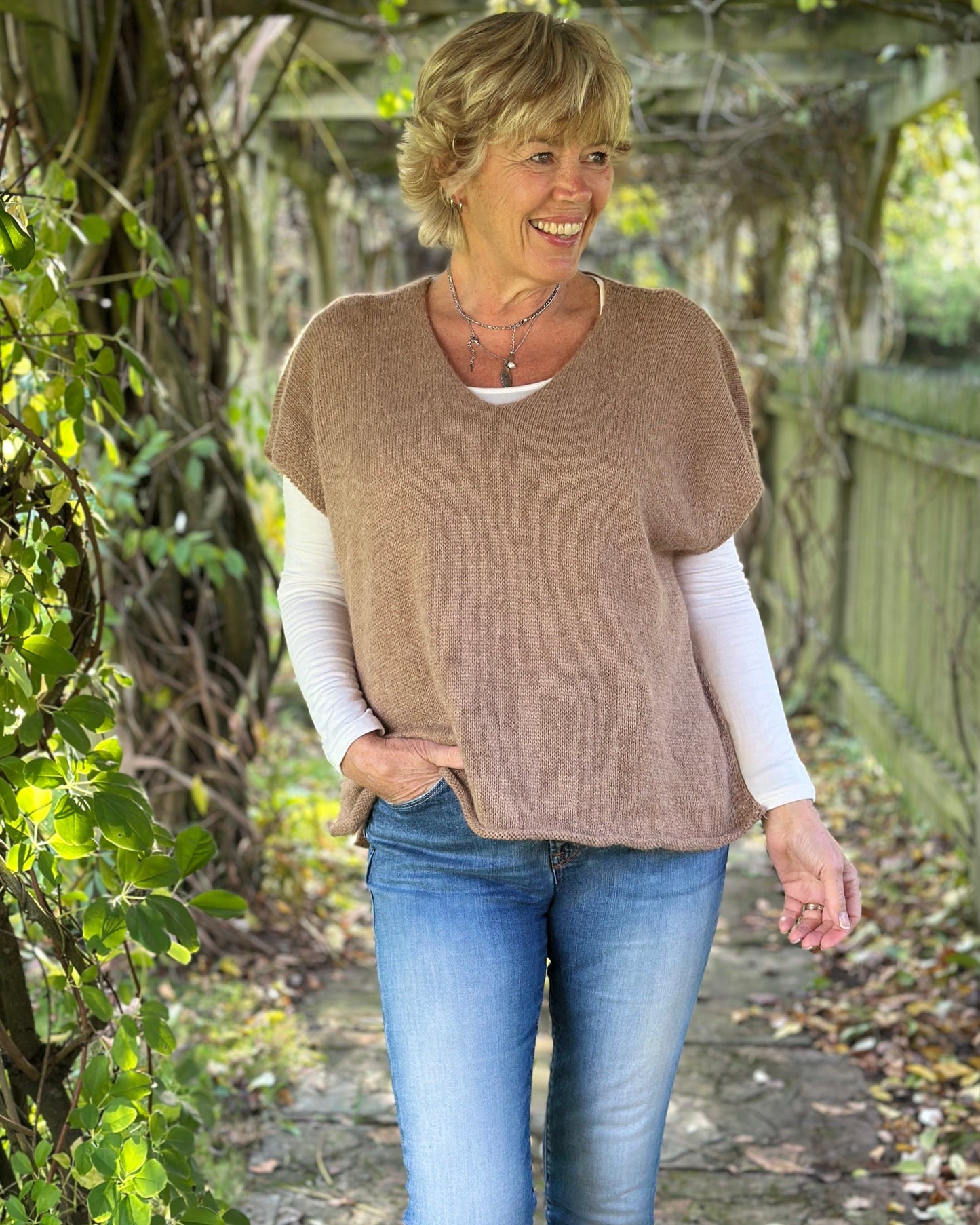 clothing Alpaca Mix Tank Top -Truffle