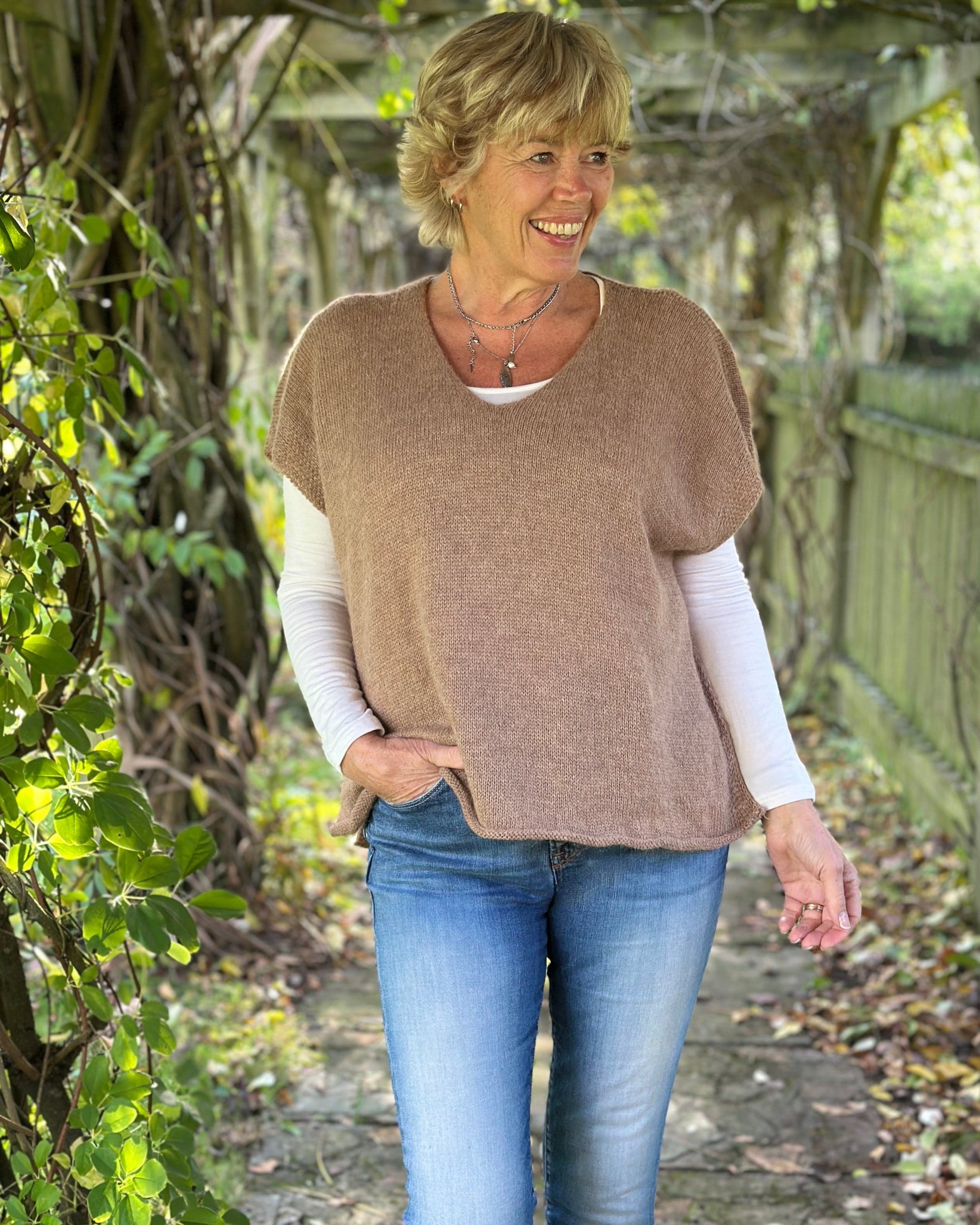 clothing Alpaca Mix Tank Top -Truffle