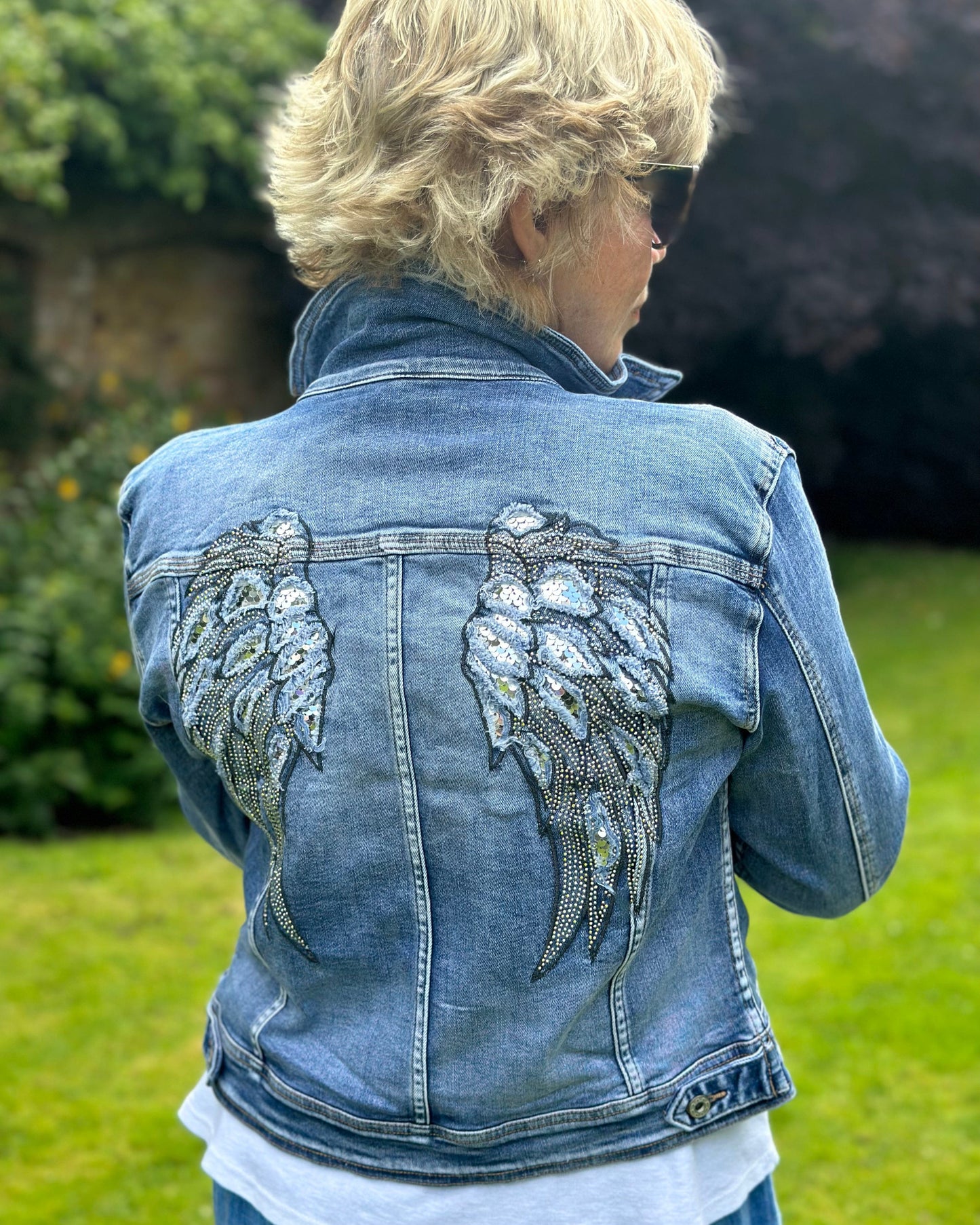 Clothing Angel Wings Denim Jacket - Sized