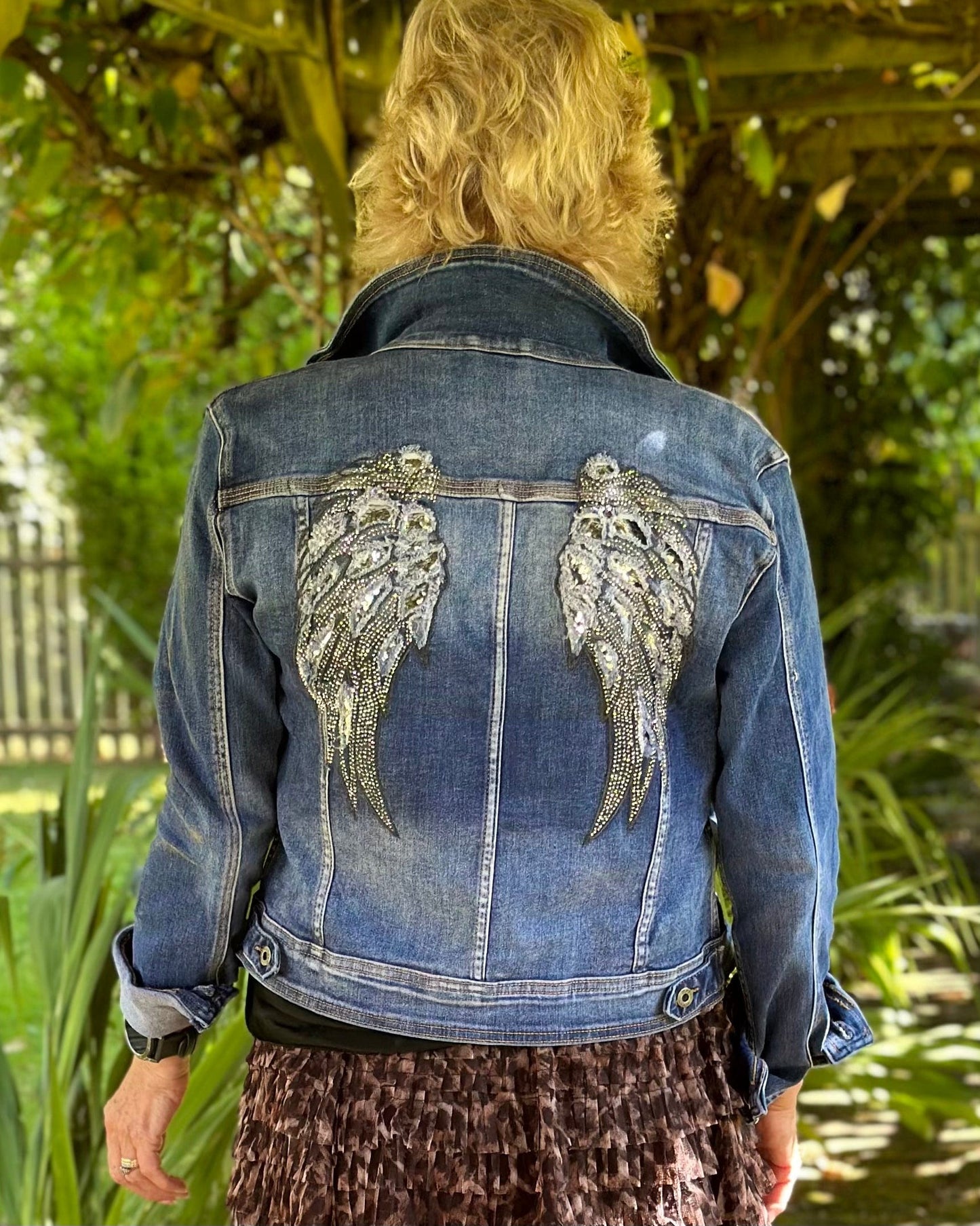 Clothing Angel Wings Denim Jacket - Sized