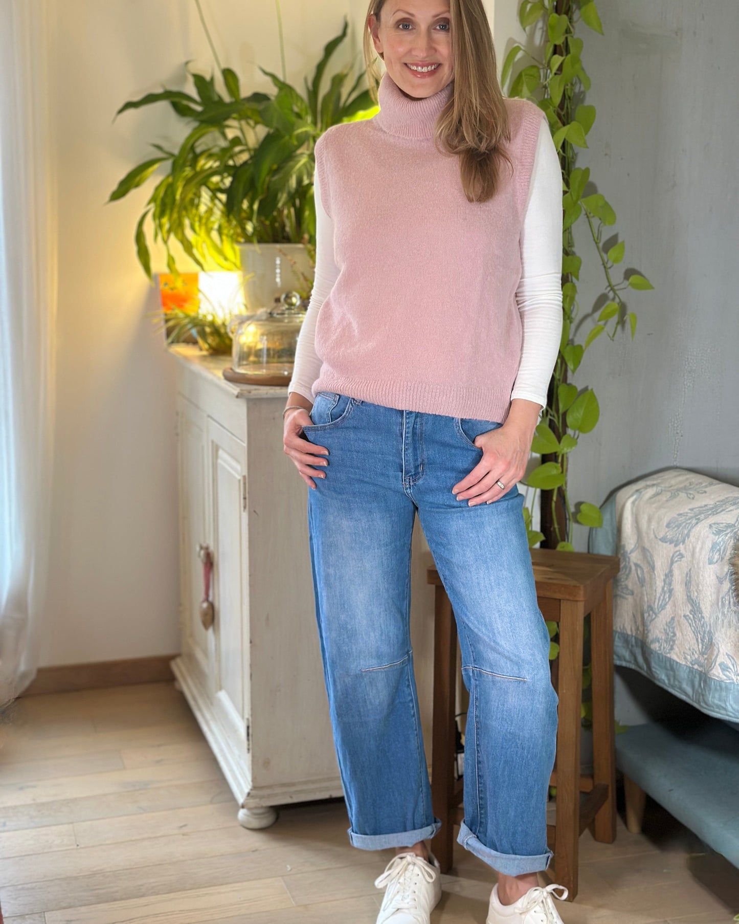 Clothing Barrel Leg Pale Denim Jeans