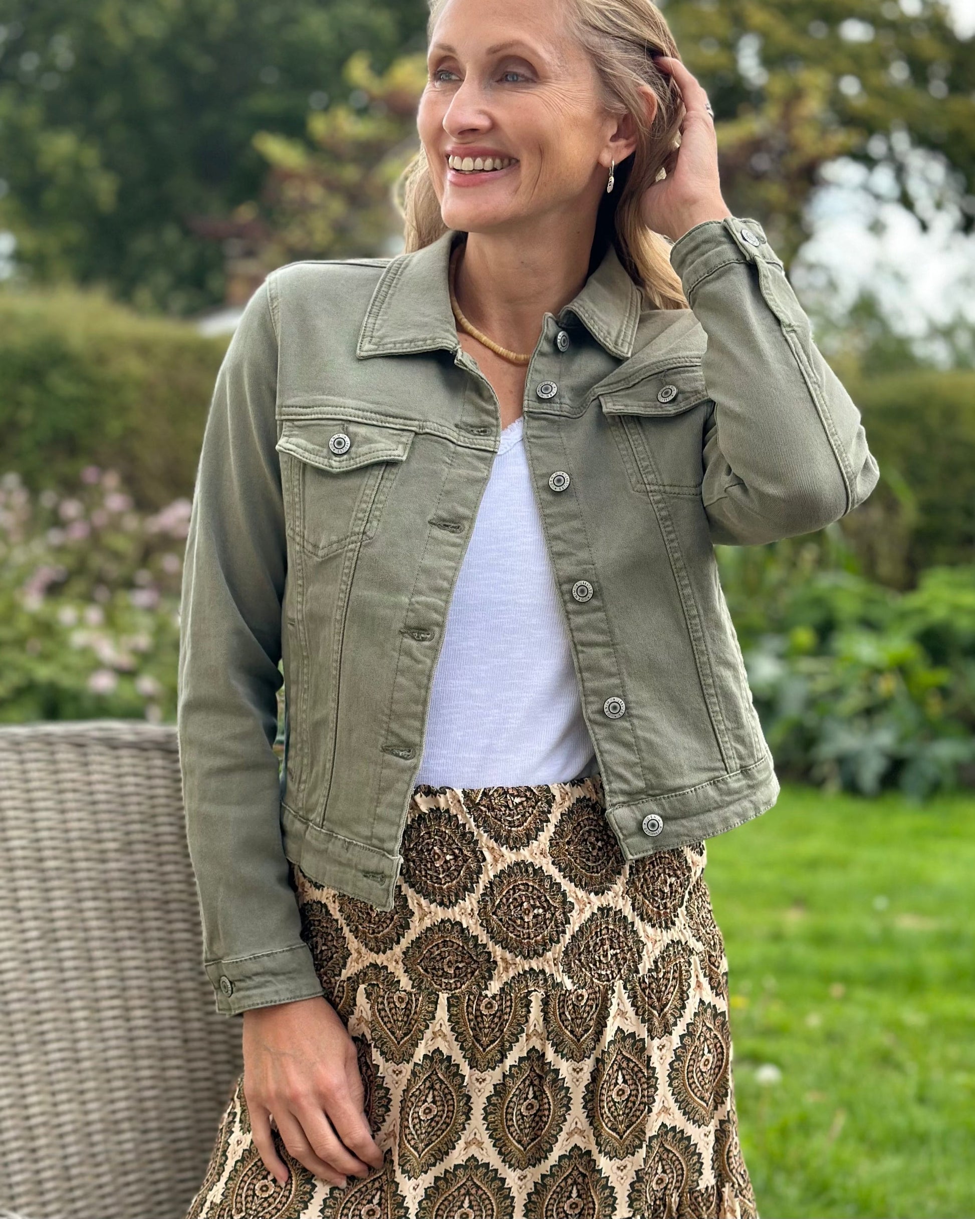 clothing Classic Style Jacket  - Pale Khaki