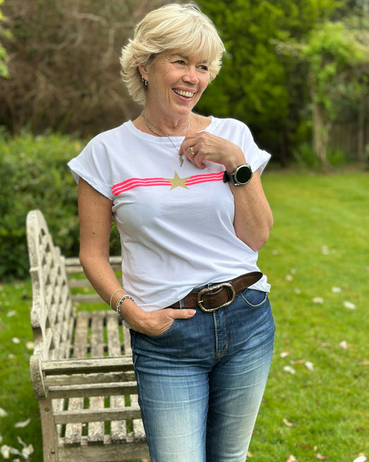 Clothing Cotton Star And Stripes T-Shirt - White