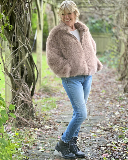 Clothing Faux Fur Jacket - Mocha