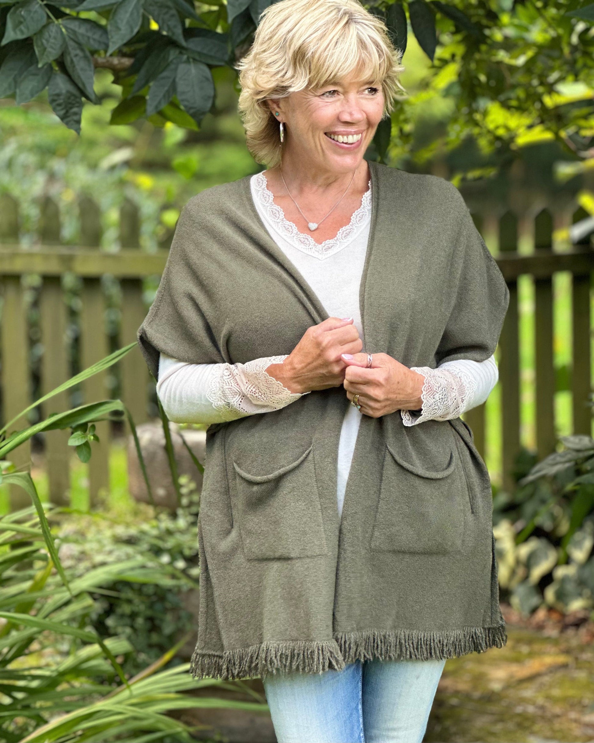 Sleeveless 2025 wrap cardigan