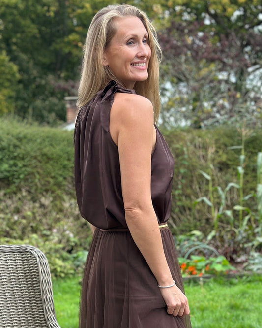 Clothing Halter Neck Top - Chocolate