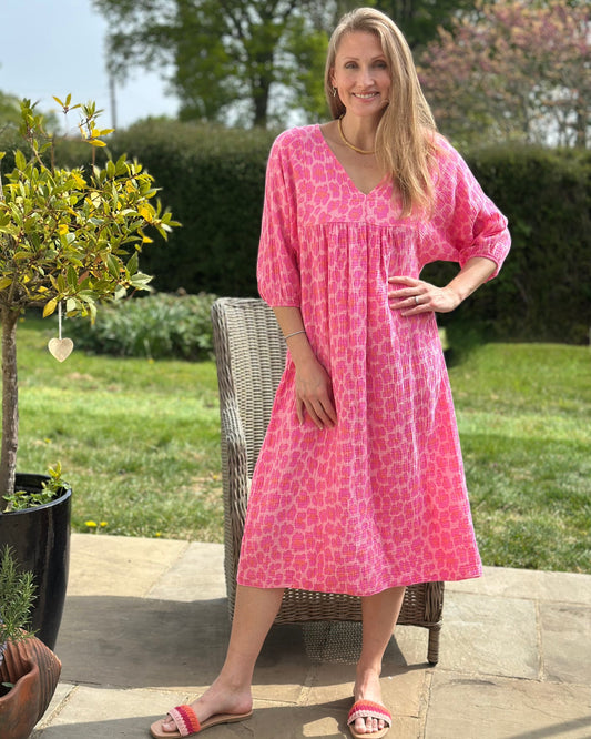 Clothing Leopard Print Dress - Pinks