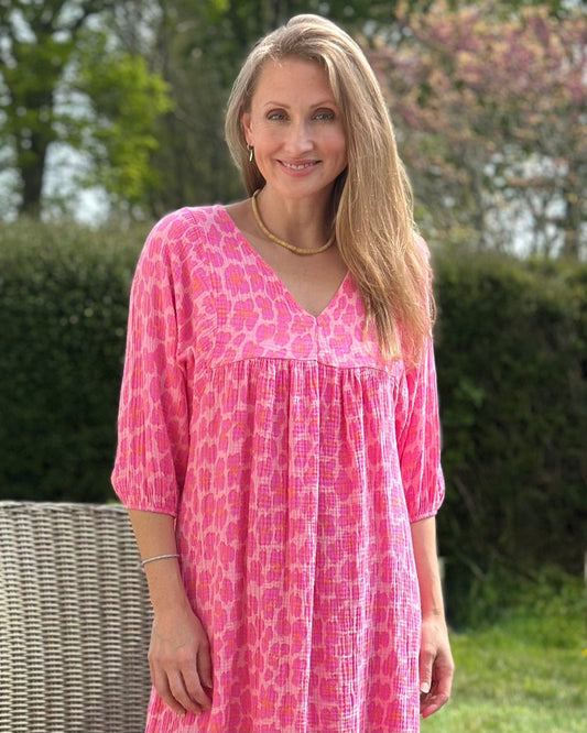 Clothing Leopard Print Dress - Pinks