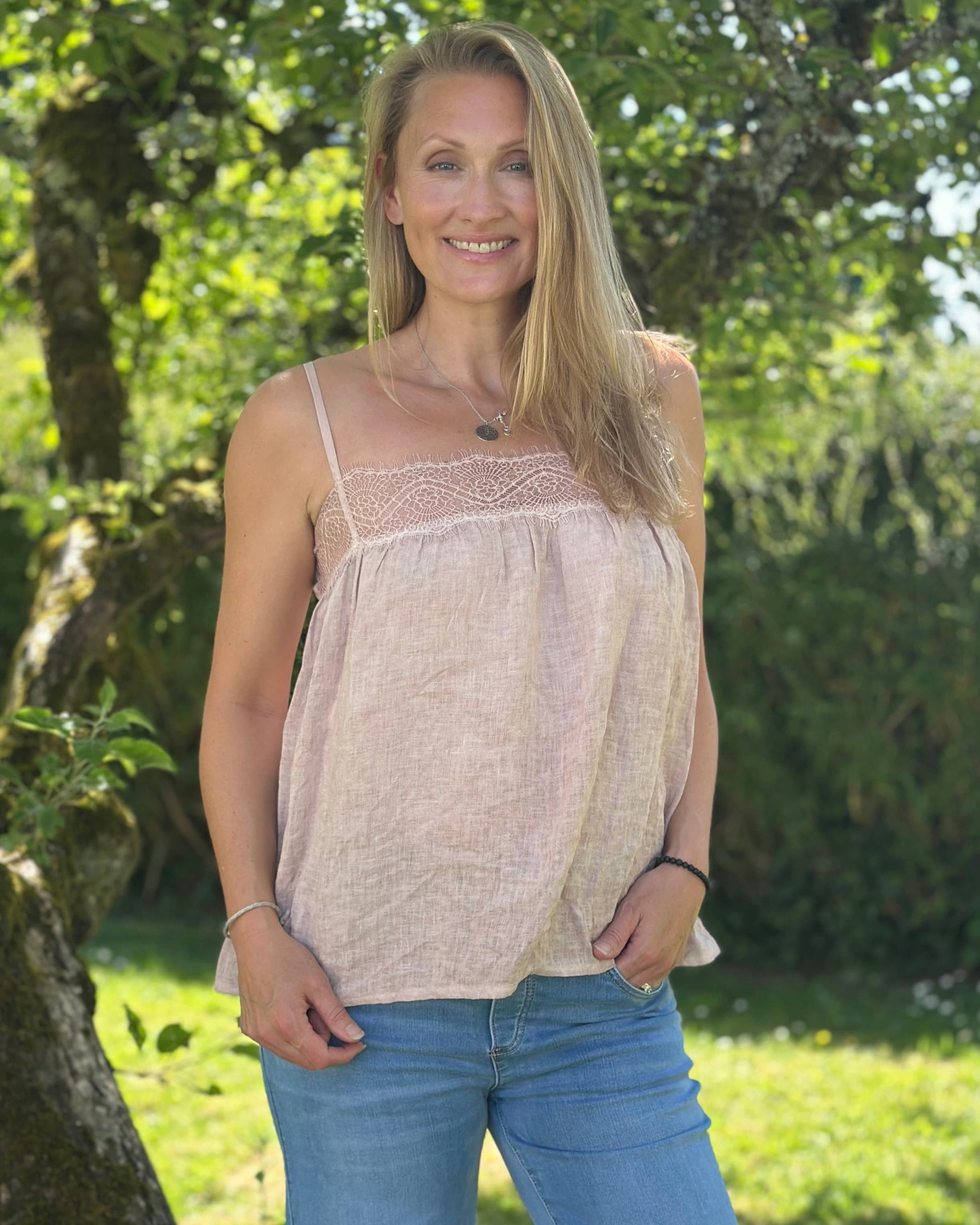 Clothing Linen Camisole - Rose Pink