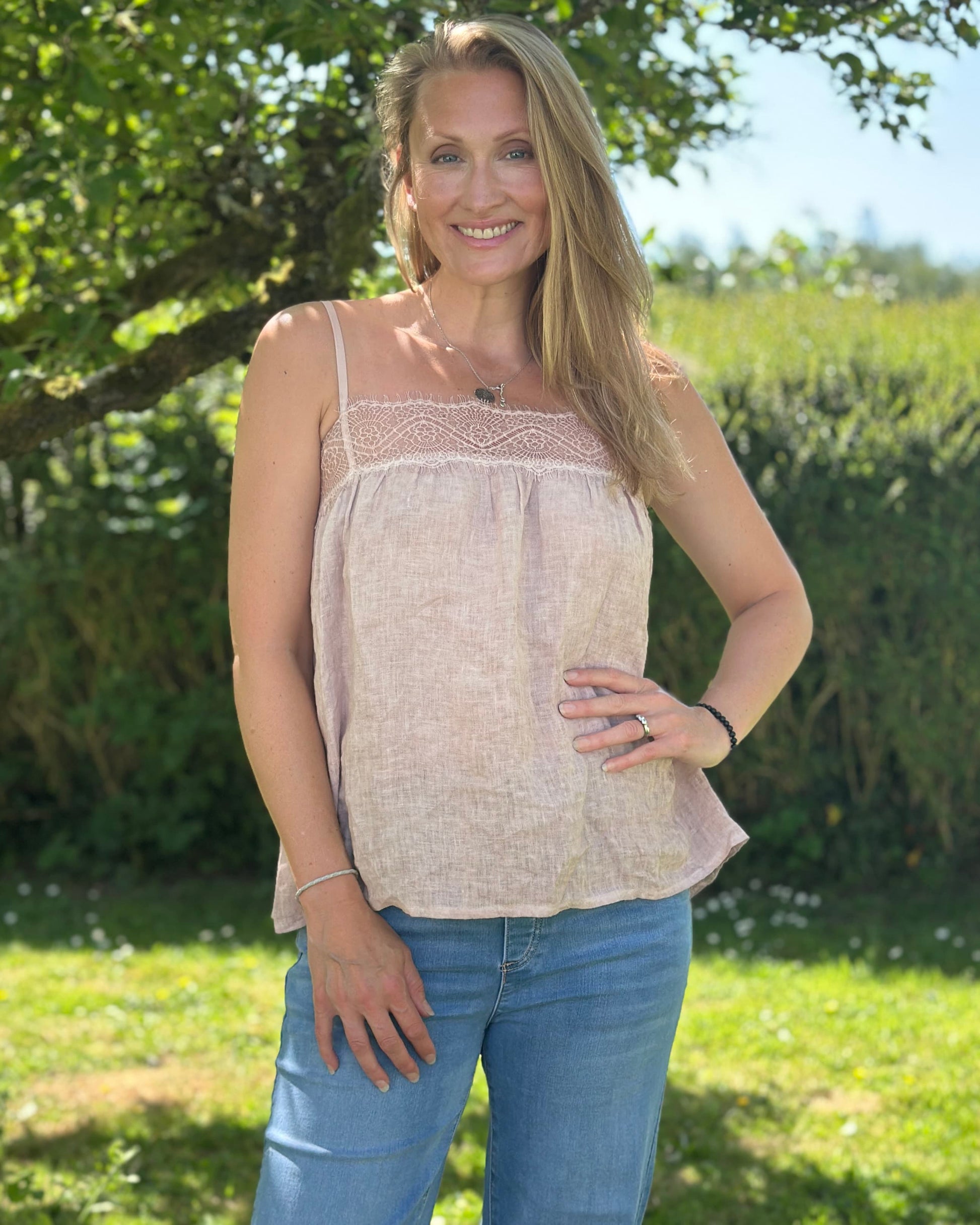 Clothing Linen Camisole - Rose Pink
