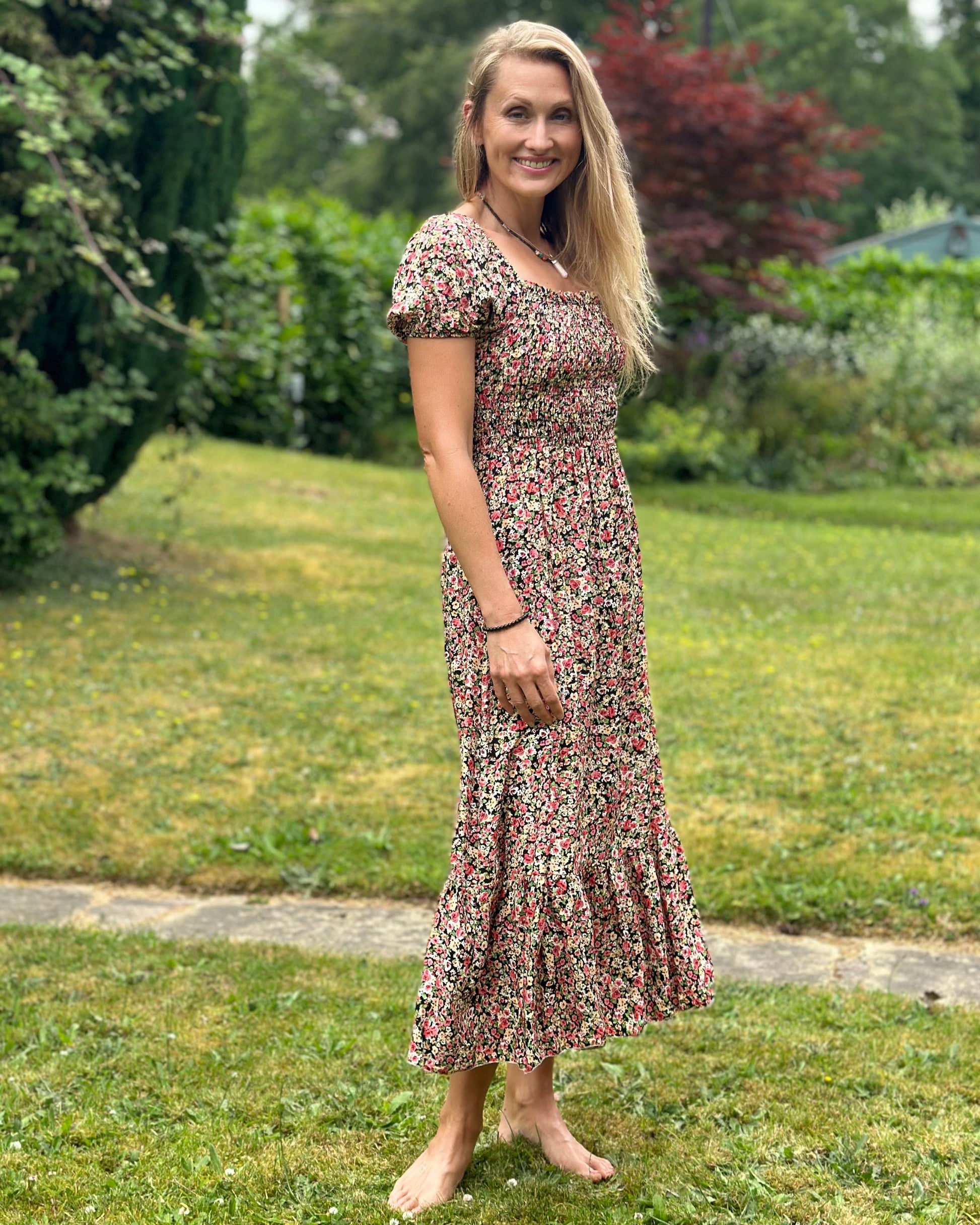 Dress top flower print