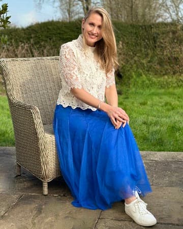 clothing Long Pleated Tulle Skirt - Royal Blue