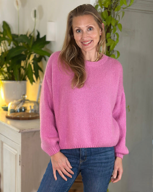 clothing Long Sleeve Mohair Jumper - Bubblegum Pink