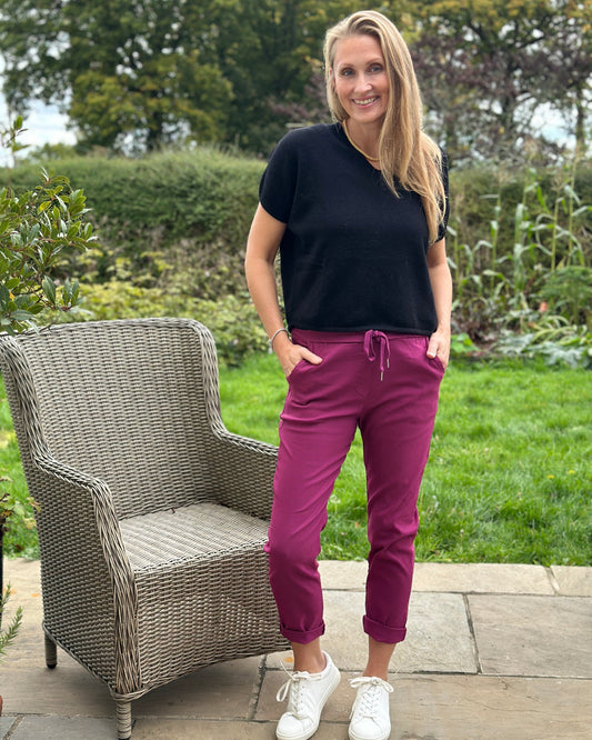 clothing 'Magic' Trousers - Berry