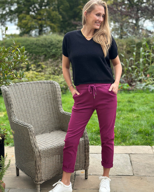 clothing 'Magic' Trousers - Berry