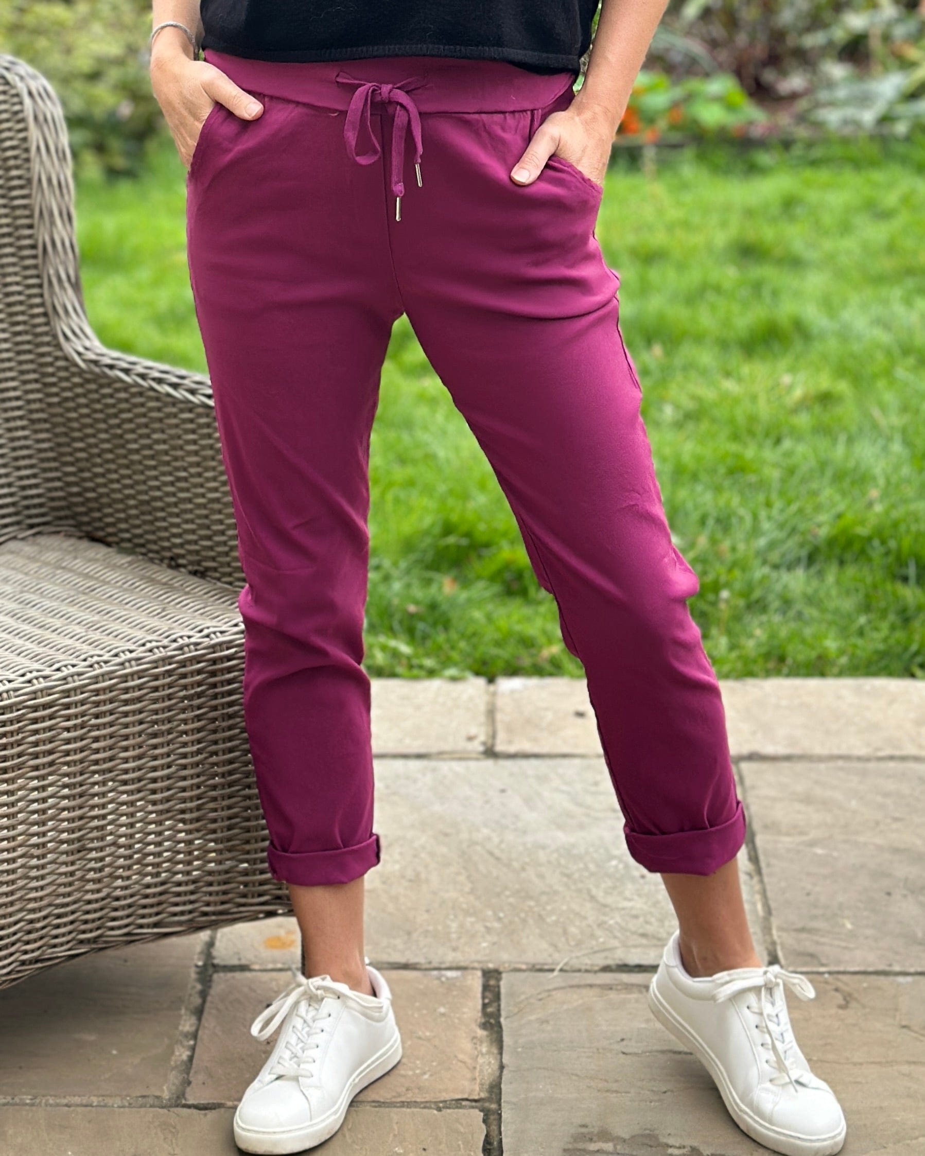 clothing 'Magic' Trousers - Berry