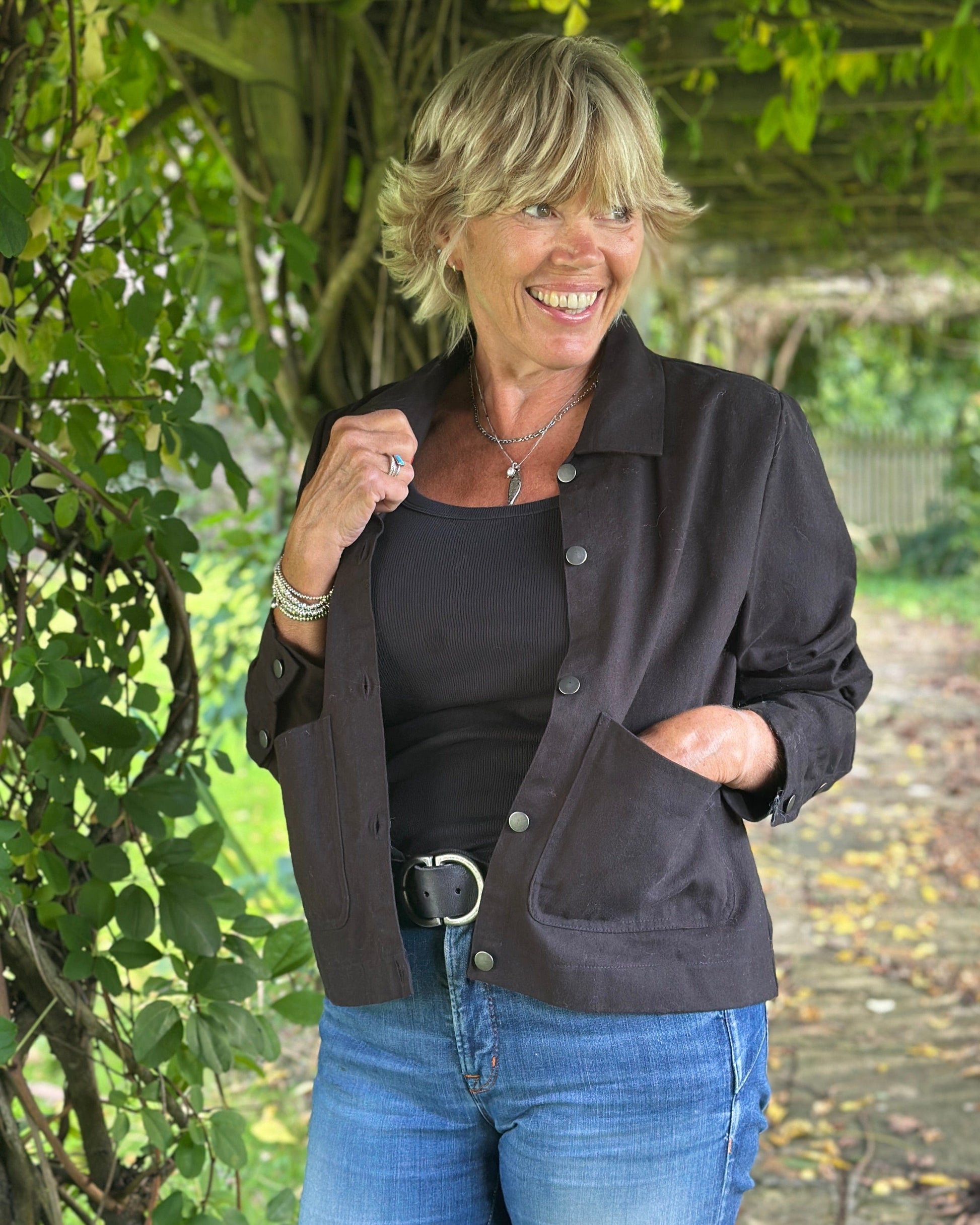 Clothing Organic Cotton Twill Jacket - Black