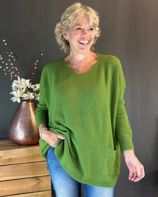 clothing Pocket Jumper - Green