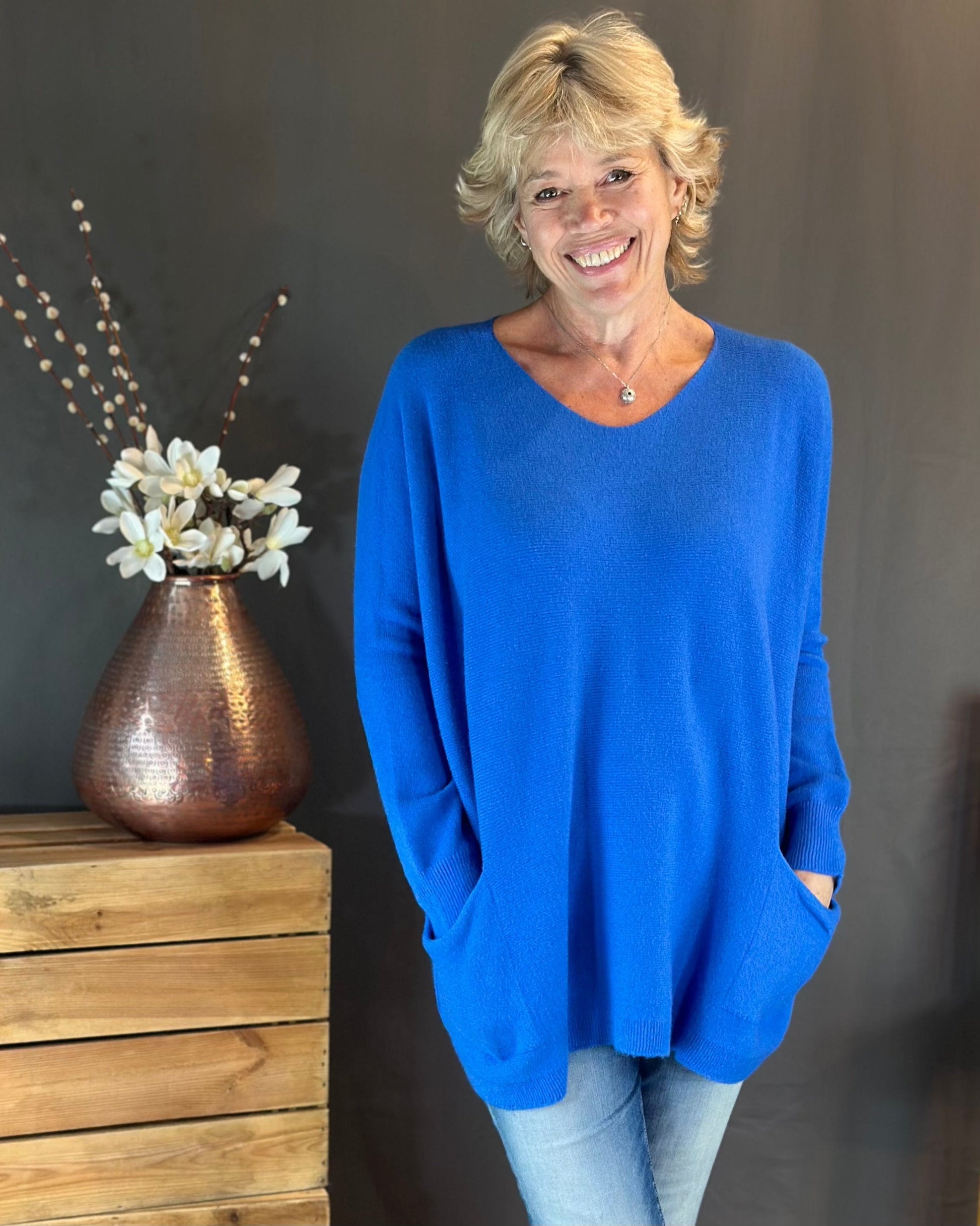 clothing Pocket Jumper - Royal Blue