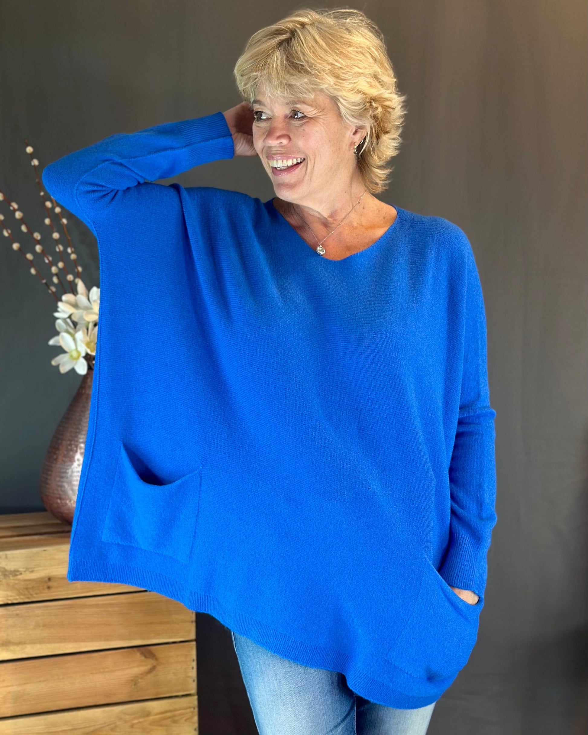 clothing Pocket Jumper - Royal Blue