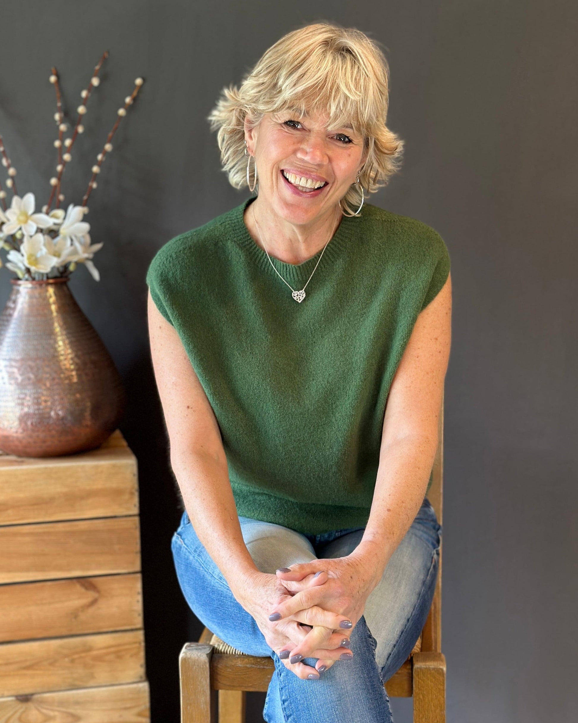 clothing Round Neck Tank Top - Green