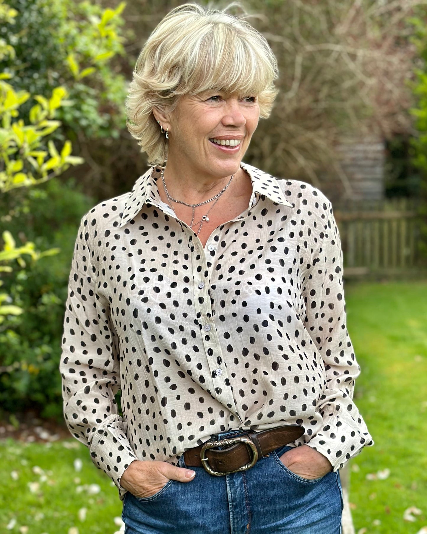 Clothing Smudge Spot Shirt - Ivory