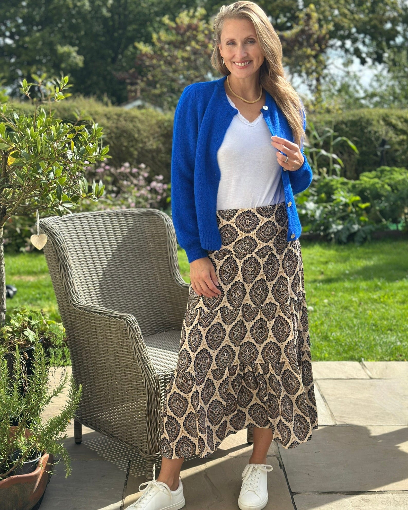 Clothing Soft Knit Alpaca Cardigan - Royal Blue