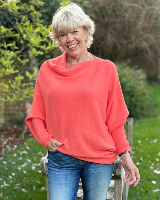 clothing Soft Knit Asymmetric Jumper - Camelia