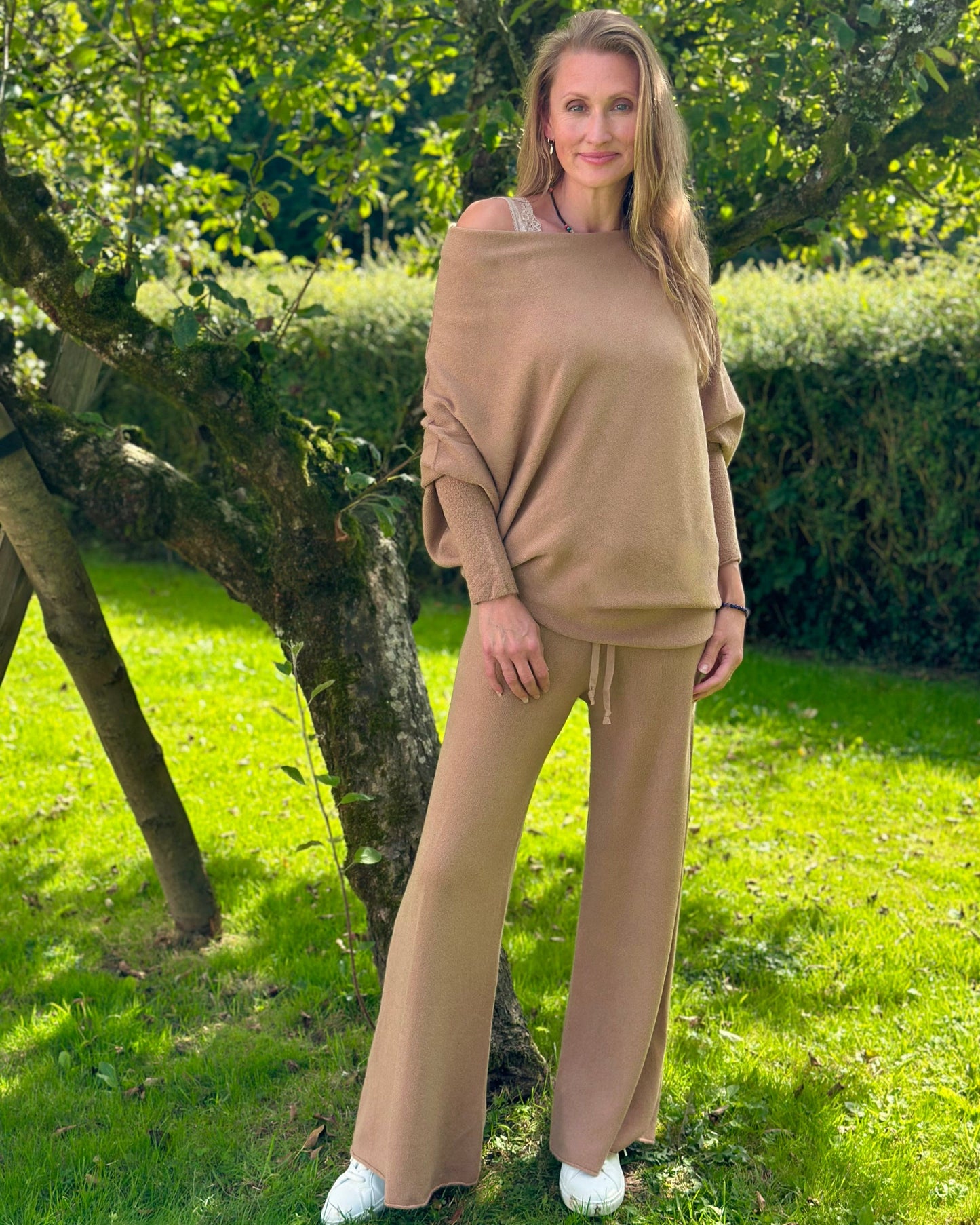 clothing Soft Knit Asymmetric Jumper - Coffee