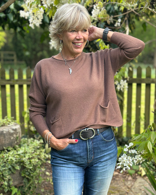 clothing Soft Knit Pocket Jumper - Coco