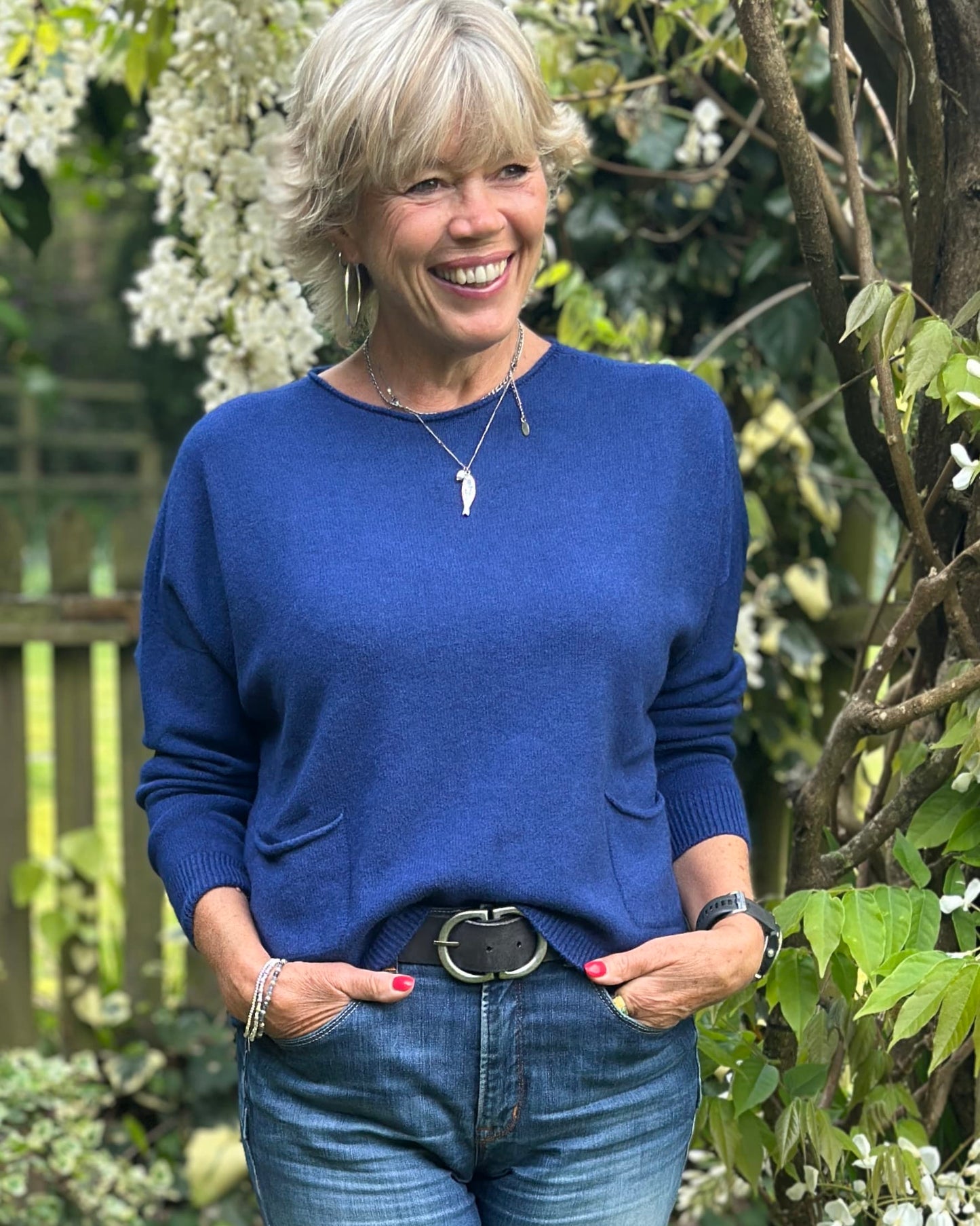 clothing Soft Knit Pocket Jumper - Lagoon