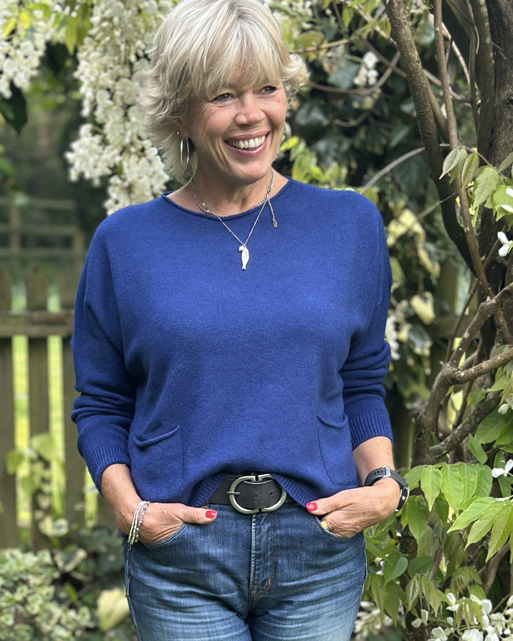 clothing Soft Knit Pocket Jumper - Lagoon
