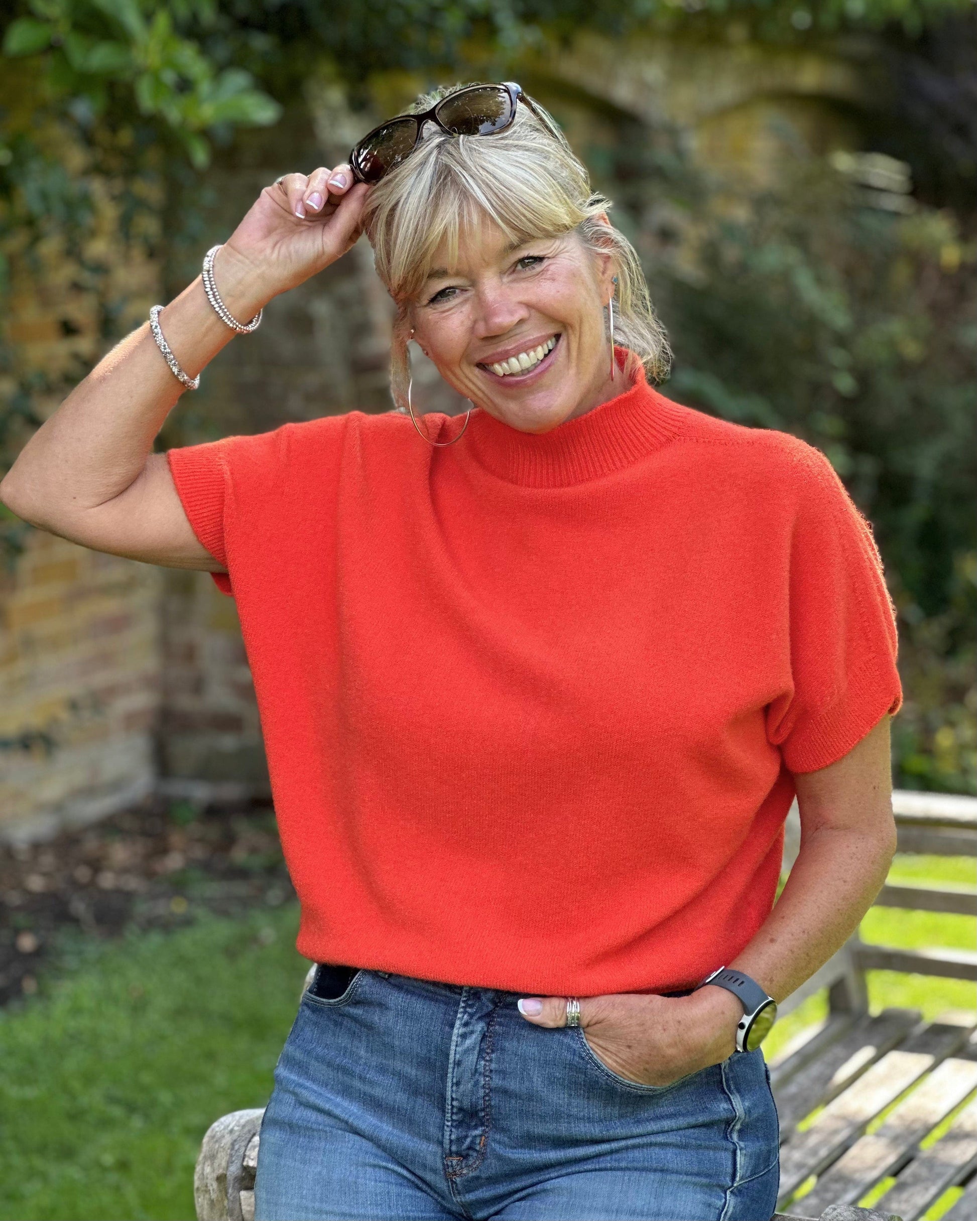 Turtle neck short sleeve jumper best sale