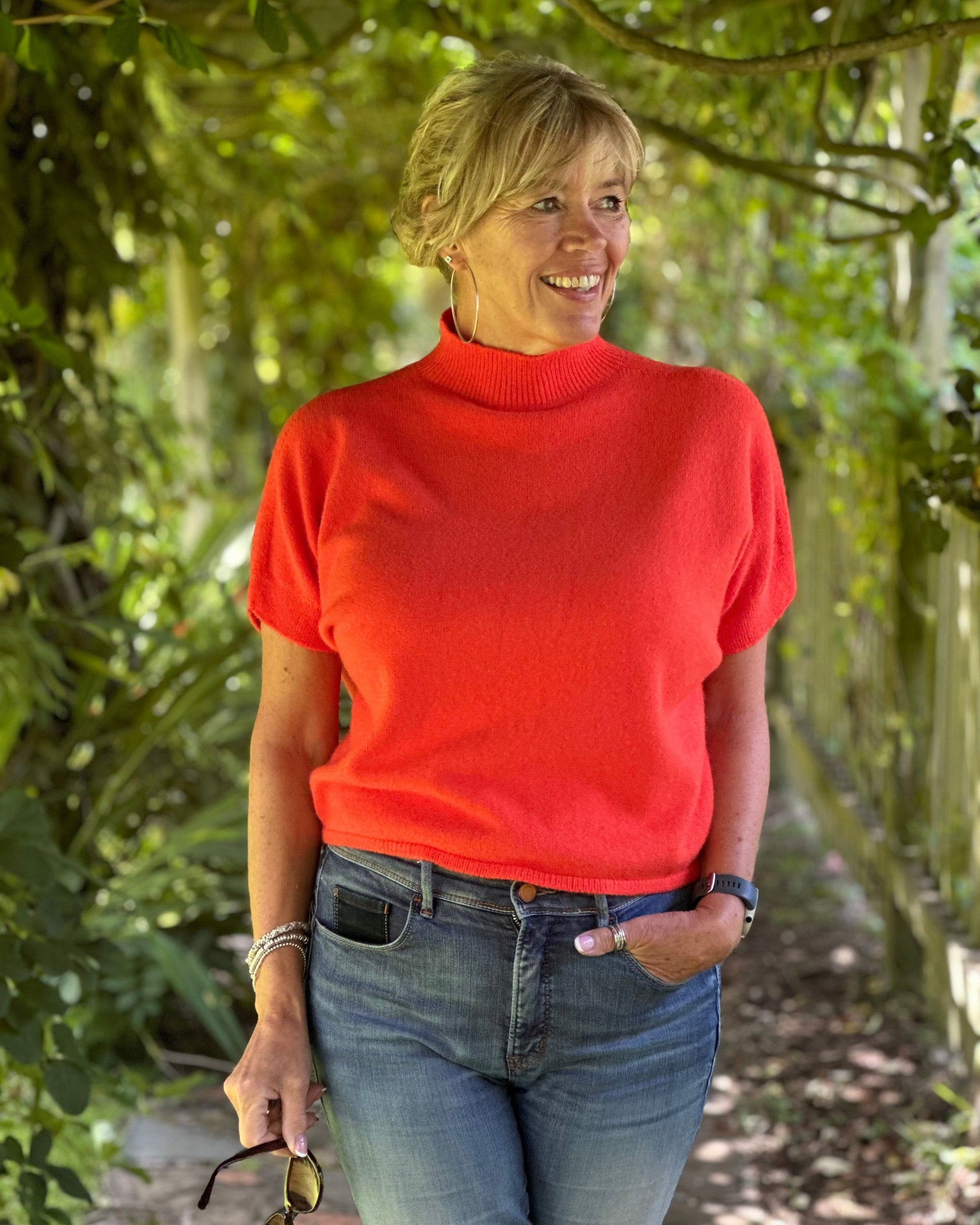 Short sleeve hot sale turtleneck jumper