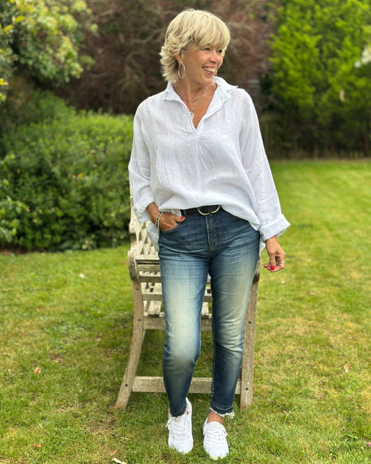 Clothing White Linen Shirt