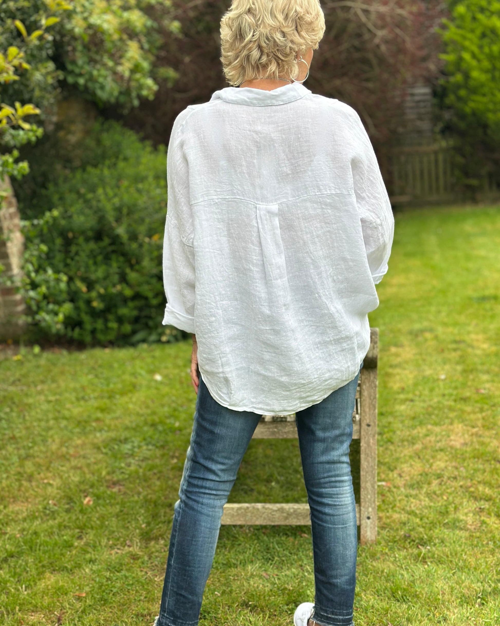 Clothing White Linen Shirt