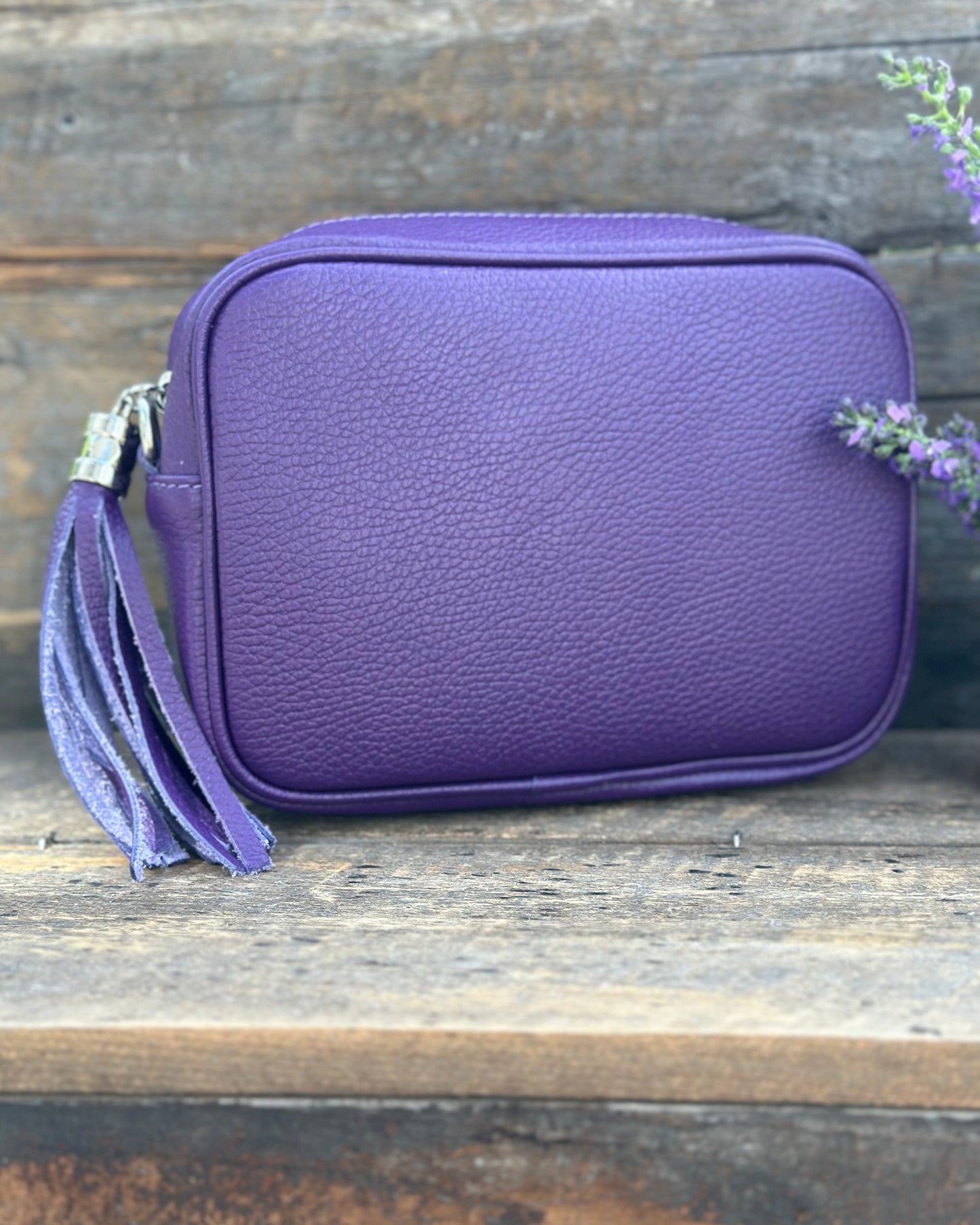 Leather Tassel Bag Leather Tassel Bag - Purple