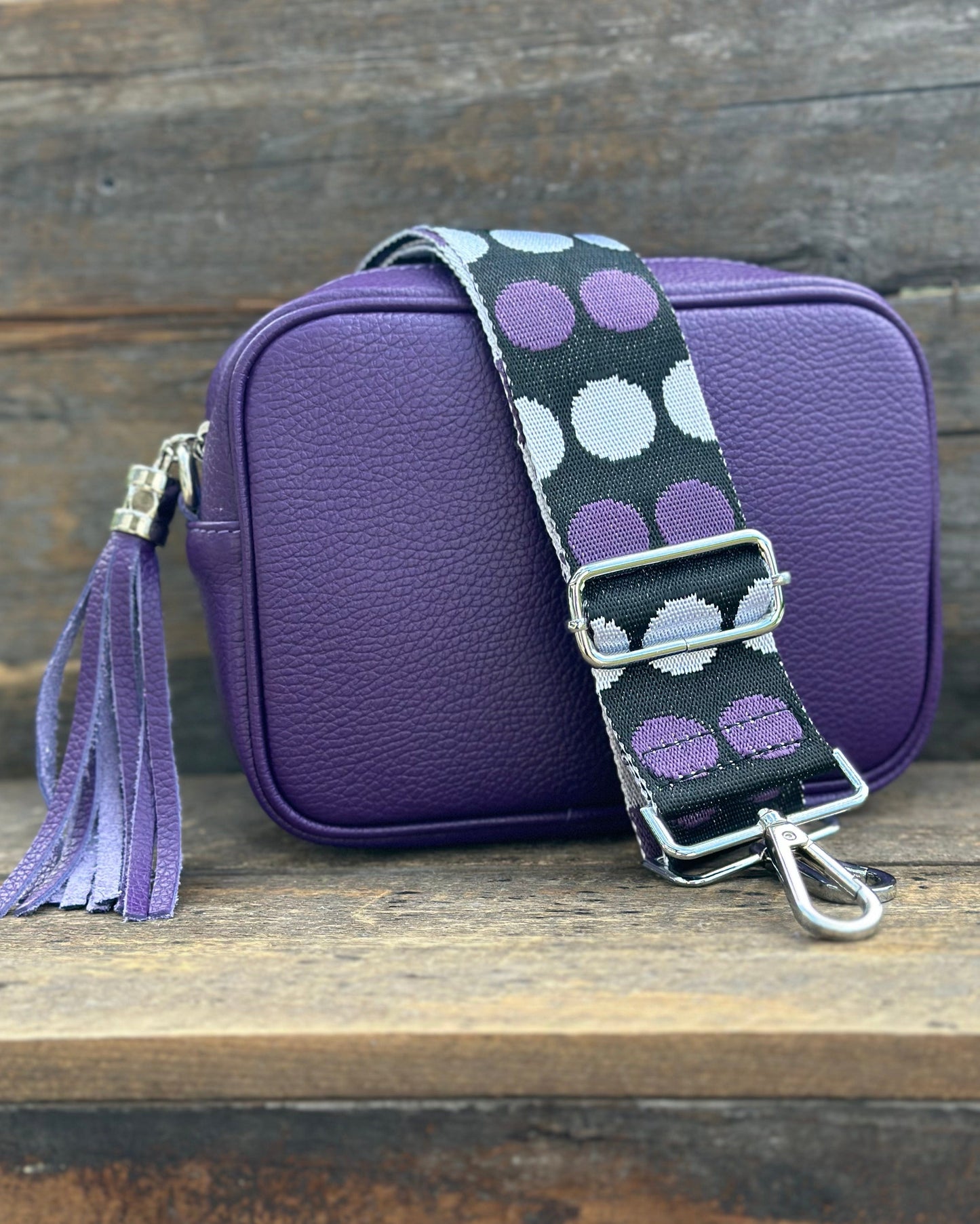 Leather Tassel Bag Leather Tassel Bag - Purple