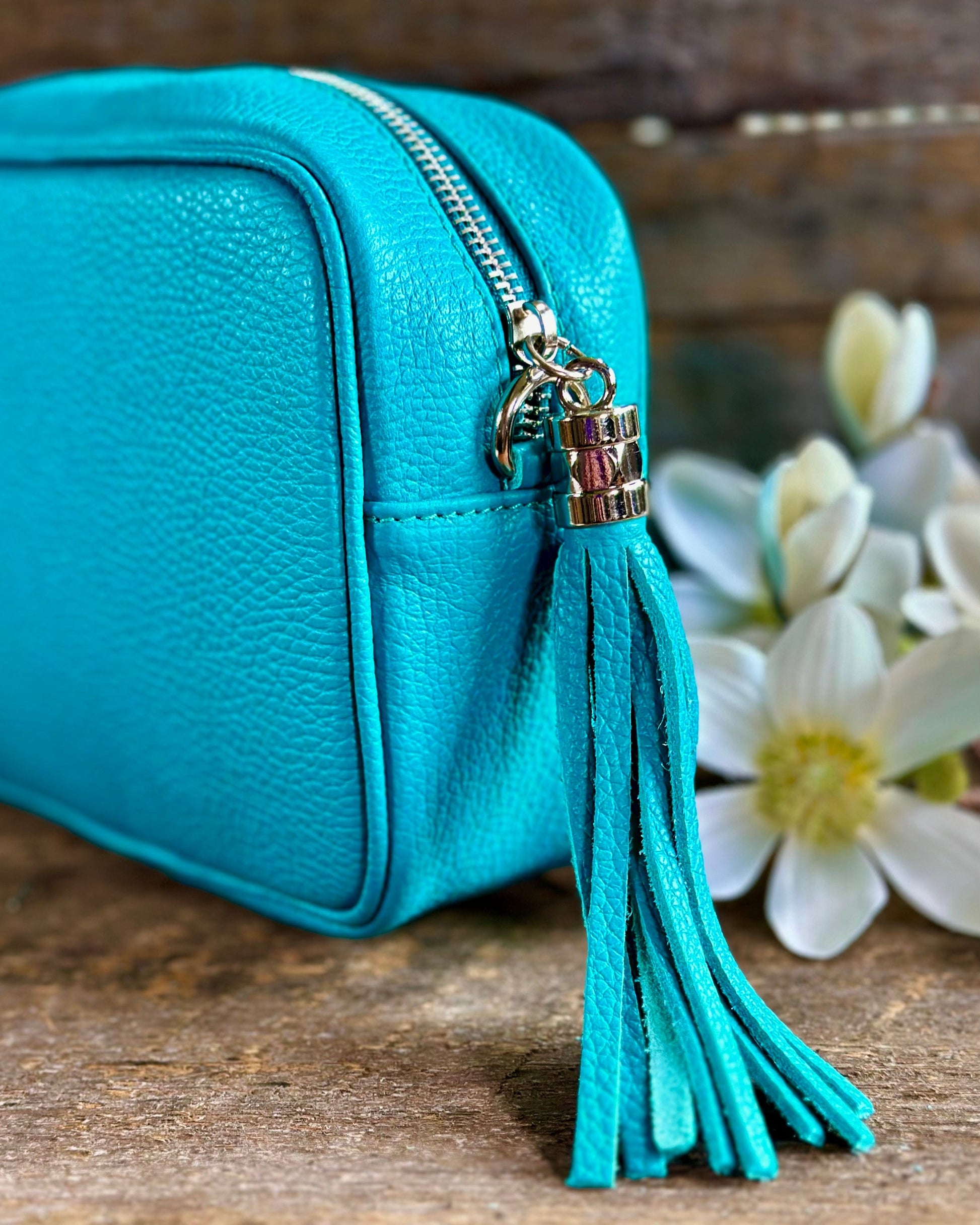 Leather Tassel Bag Leather Tassel Bag - Turquoise